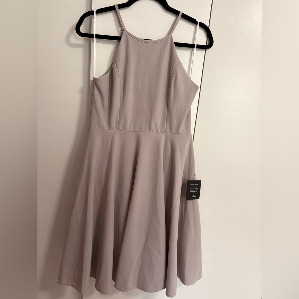 Elegant Mauve Sleeveless Dress